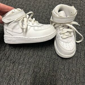Nike Kids White High-Top Sneakers